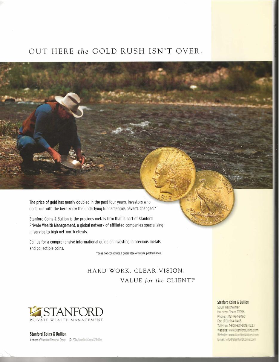 Stanford Coins and Bullion back-cover advertisement